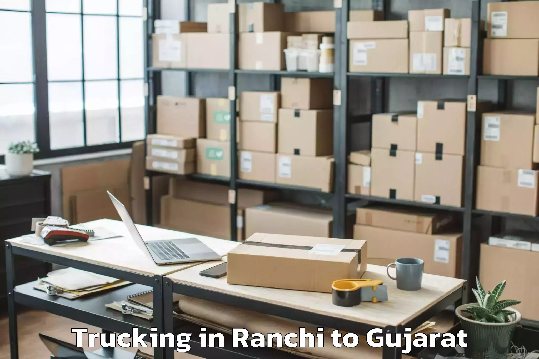 Professional Ranchi to Udhana Trucking